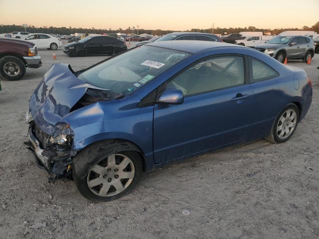 HONDA CIVIC LX 2010 blue coupe gas 2HGFG1B63AH537215 photo #1