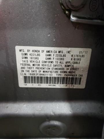 2017 ACURA ILX BASE W - 19UDE2F39HA011733
