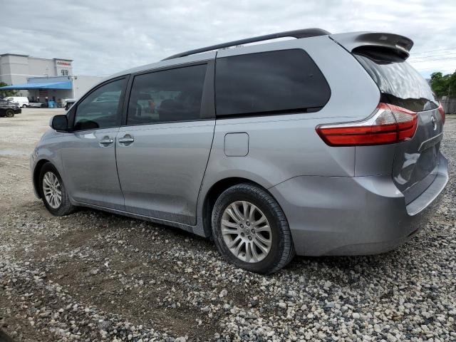 TOYOTA SIENNA XLE 2015 silver sports v gas 5TDYK3DC3FS631916 photo #3