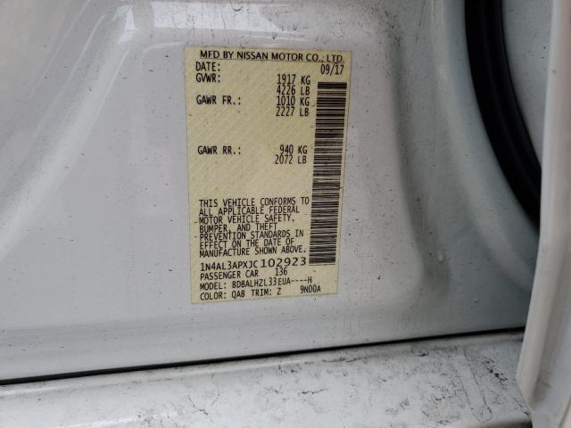2018 NISSAN ALTIMA 2.5 - 1N4AL3APXJC102923