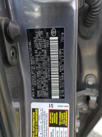 2018 TOYOTA CAMRY L - 4T1B11HK0JU518861