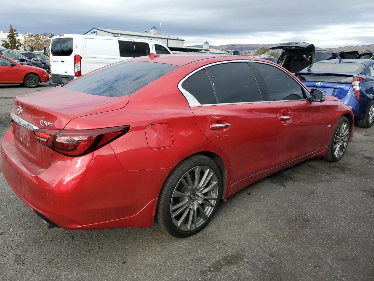 Lot #3030387501 2018 INFINITI Q50 RED SP