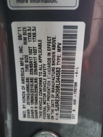 5J6RE3H39BL044583 2011 HONDA CRV