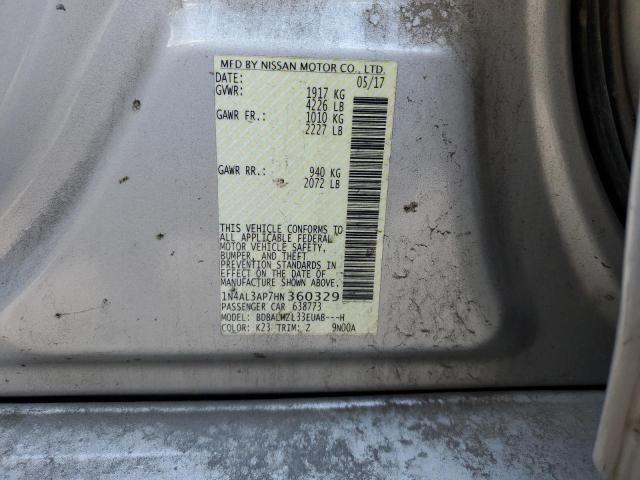 2017 NISSAN ALTIMA 2.5 - 1N4AL3AP7HN360329