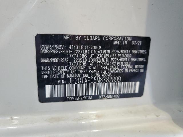 2021 SUBARU CROSSTREK - JF2GTAPC5M8382899