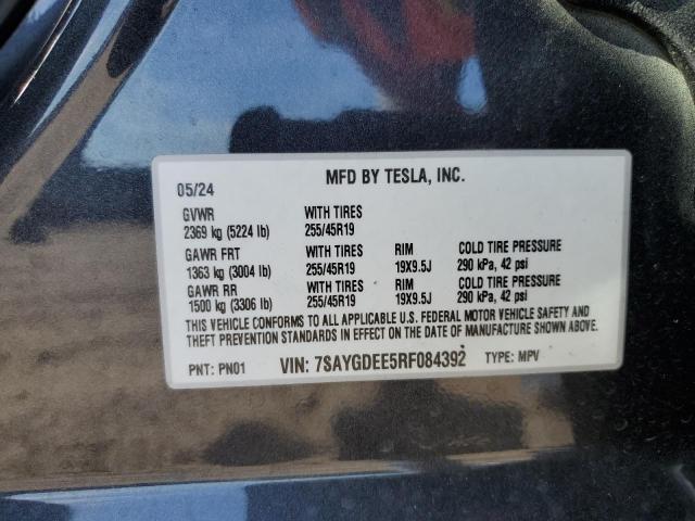 2024 TESLA MODEL Y - 7SAYGDEE5RF084392