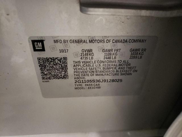 2018 CHEVROLET IMPALA LT - 2G1105S36J9128025