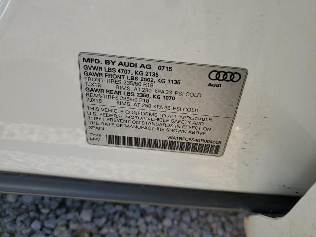 VIN WA1BFCFS4GR004666 2016 AUDI Q3 no.13