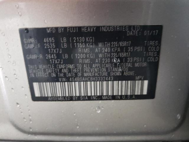 2017 SUBARU OUTBACK 2. - 4S4BSAHC8H3332443