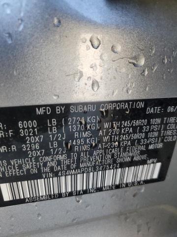2020 SUBARU ASCENT LIM - 4S4WMAPD8L3475424