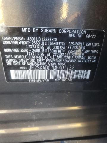 2021 SUBARU FORESTER JF2SKADC7MH401132