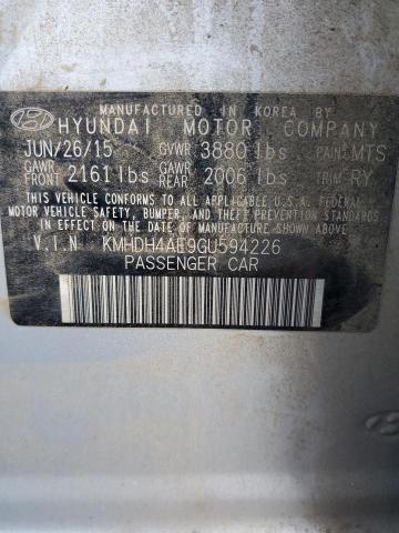 2016 HYUNDAI ELANTRA SE - KMHDH4AE9GU594226