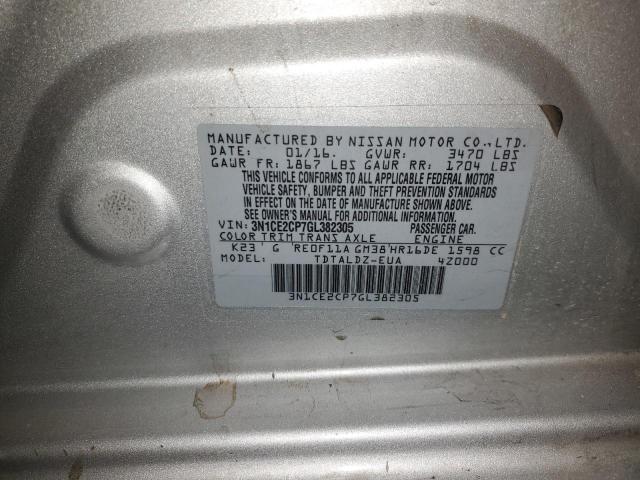 2016 NISSAN VERSA NOTE - 3N1CE2CP7GL382305