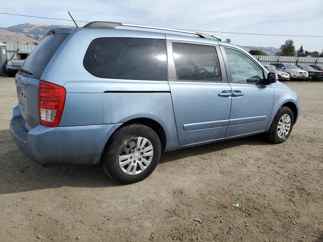 KIA SEDONA LX 2012 blue  gas KNDMG4C7XC6418645 photo #4