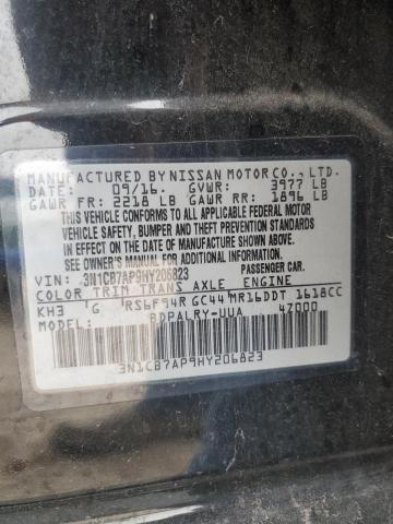 2017 NISSAN SENTRA SR - 3N1CB7AP9HY206823