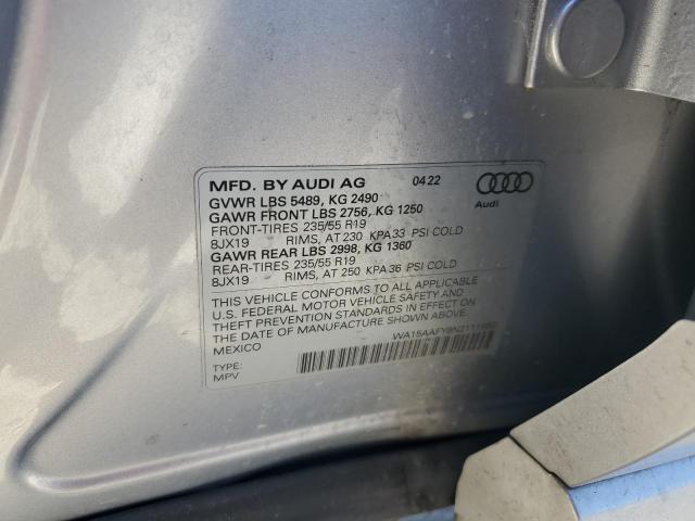 2022 AUDI Q5 SPORTBA WA15AAFY8N2111682