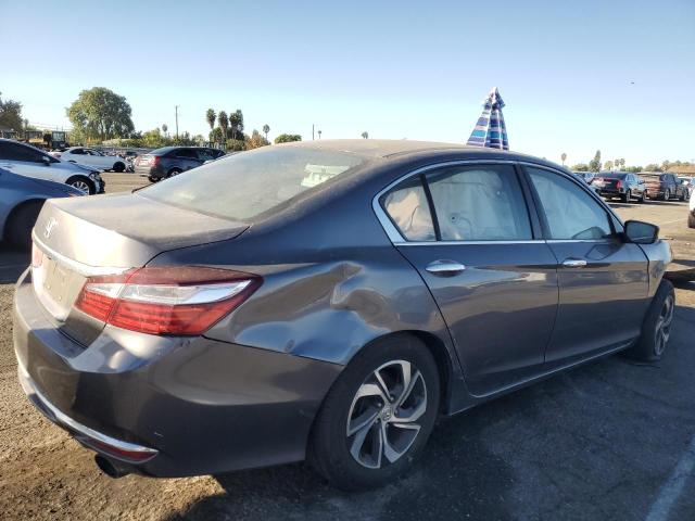 HONDA ACCORD LX 2016 gray sedan 4d gas 1HGCR2F39GA194632 photo #4