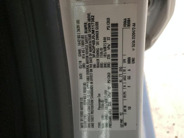 2018 FORD FIESTA 3FADP4BJ0JM117382