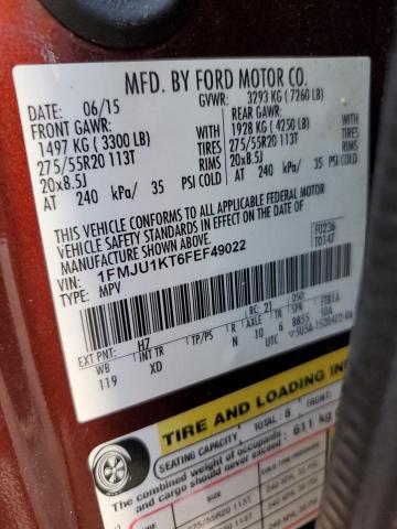 2015 FORD EXPEDITION - 1FMJU1KT6FEF49022