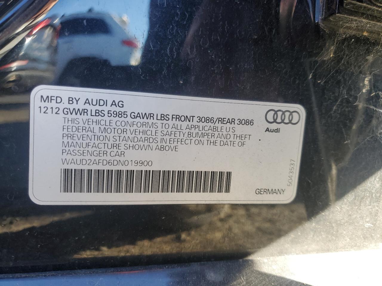 Lot #2991539122 2013 AUDI S8 QUATTRO