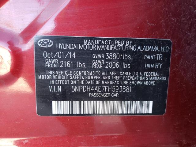 2015 HYUNDAI ELANTRA SE - 5NPDH4AE7FH593881