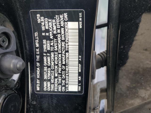 2020 HONDA CIVIC EX - SHHFK7H62LU207998