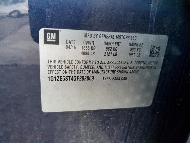 2016 CHEVROLET MALIBU LT - 1G1ZE5ST4GF282009