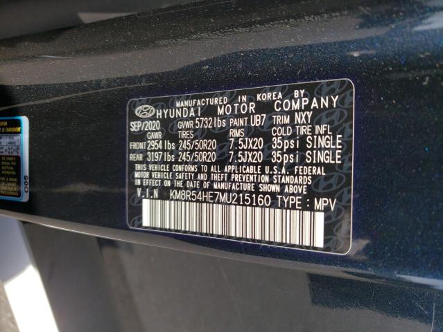 2021 HYUNDAI PALISADE L - KM8R54HE7MU215160