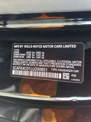 VIN SCAFK4C01LU200851 2020 ROLLS-ROYCE GHOST no.12