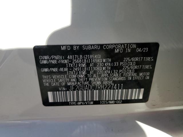 2024 SUBARU CROSSTREK - JF2GUADC7RH227411