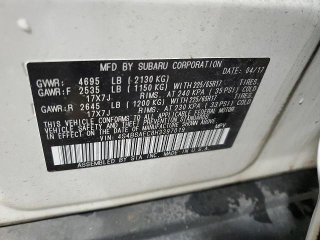 2017 SUBARU OUTBACK 2. - 4S4BSAFC8H3397019