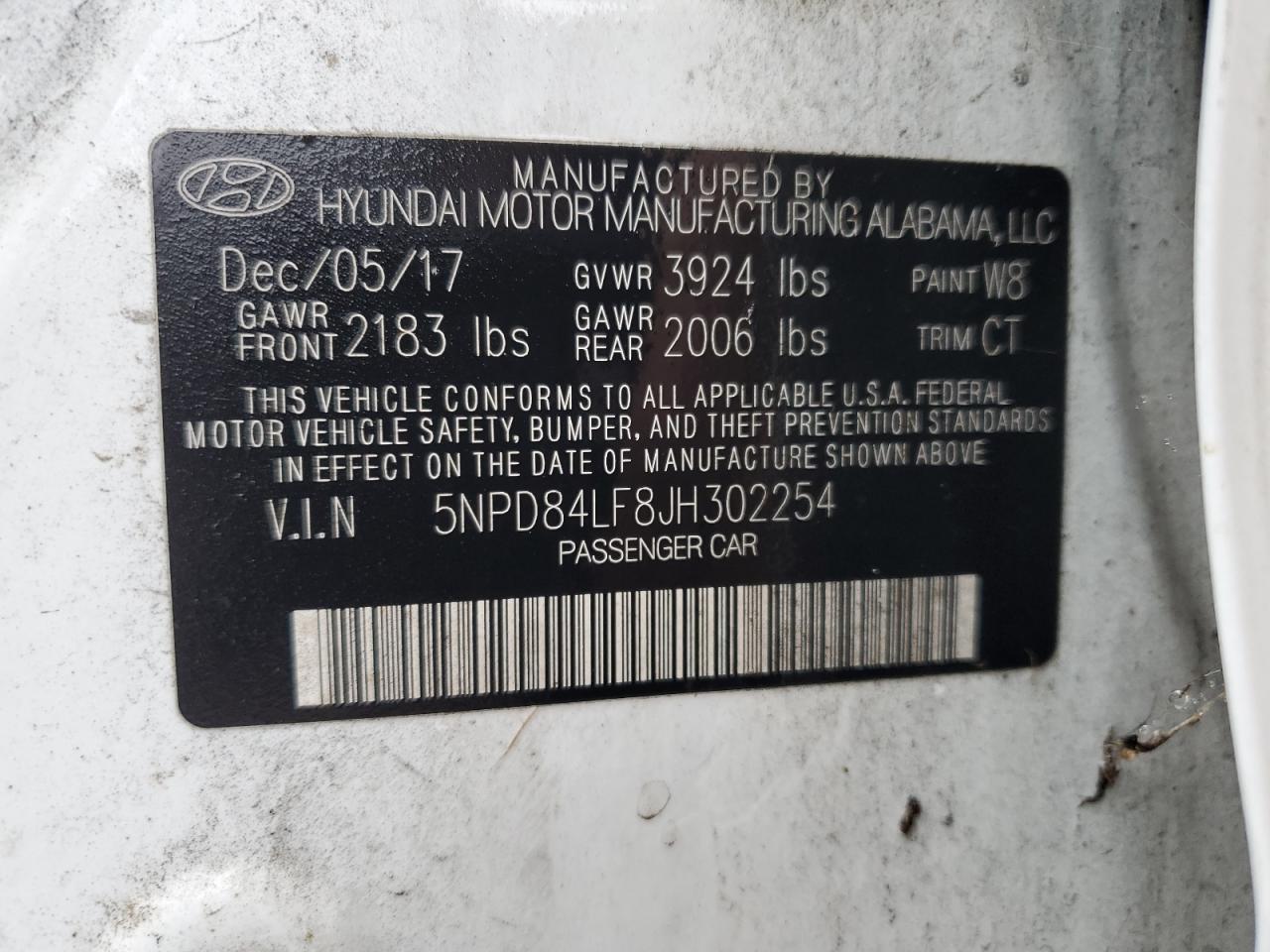 Lot #2996601526 2018 HYUNDAI ELANTRA SE