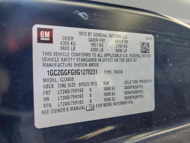 VIN 1GCZGGFG8G1278231 2016 Chevrolet Express no.13