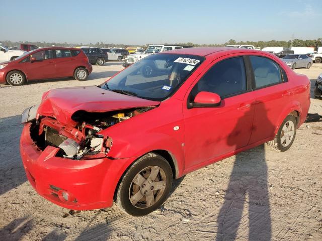 CHEVROLET AVEO BASE 2008 red  gas KL1TD56648B143759 photo #1