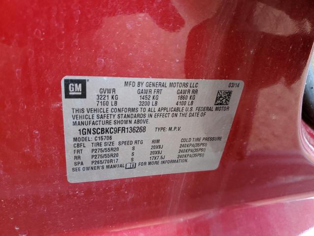 2015 CHEVROLET TAHOE C150 - 1GNSCBKC9FR136268