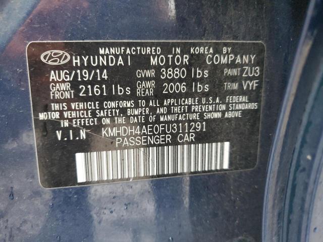 2015 HYUNDAI ELANTRA SE - KMHDH4AE0FU311291