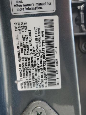5J6RE3H7XBL009327 2011 HONDA CRV