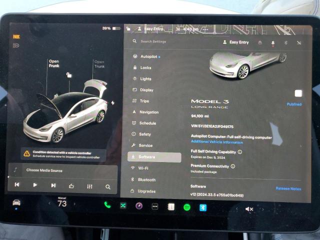 VIN 5YJ3E1EA2JF049175 2018 TESLA MODEL 3 no.9