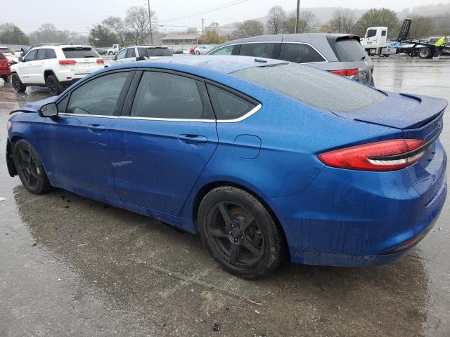 FORD FUSION SE 2017 blue  gas 3FA6P0HD7HR184366 photo #3