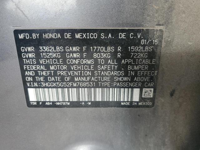 2015 HONDA FIT LX - 3HGGK5G52FM768531
