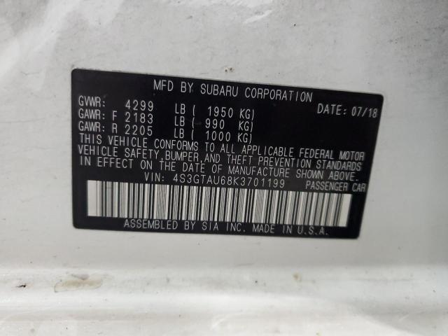 2019 SUBARU IMPREZA LI - 4S3GTAU68K3701199