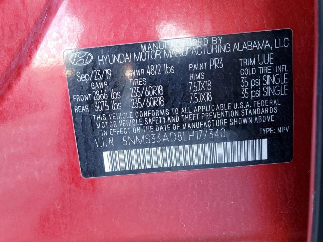 2020 HYUNDAI SANTA FE S - 5NMS33AD8LH177340