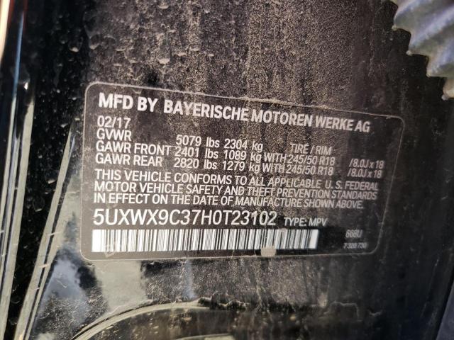 VIN 5UXWX9C37H0T23102 2017 BMW X3, Xdrive28I no.13