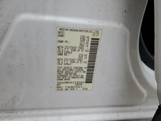 2018 NISSAN MURANO S - 5N1AZ2MH0JN119205