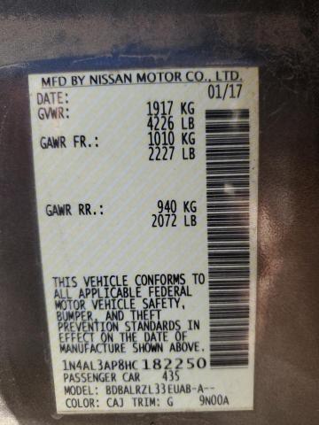 2017 NISSAN ALTIMA 2.5 - 1N4AL3AP8HC182250