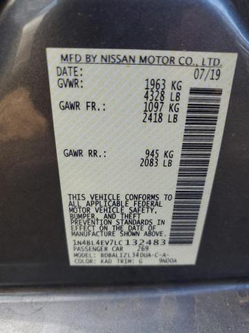 2020 NISSAN ALTIMA SL - 1N4BL4EV7LC132483