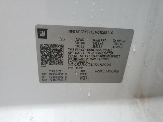 2018 GMC YUKON SLT - 1GKS2BKC1JR152926