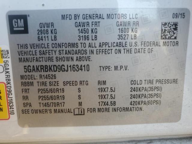 2016 BUICK ENCLAVE - 5GAKRBKD9GJ163410