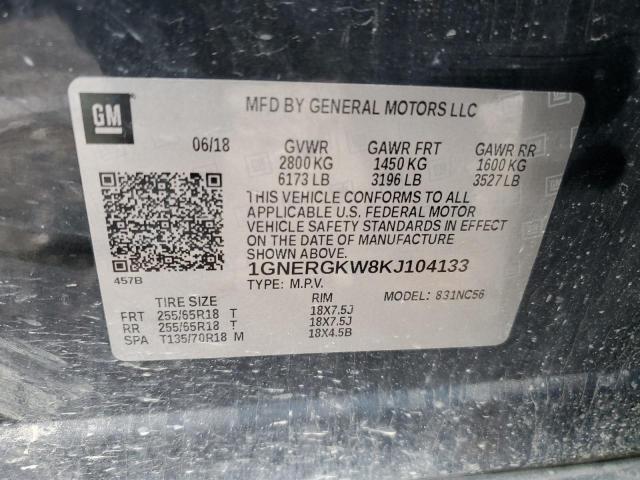 2019 CHEVROLET TRAVERSE L - 1GNERGKW8KJ104133