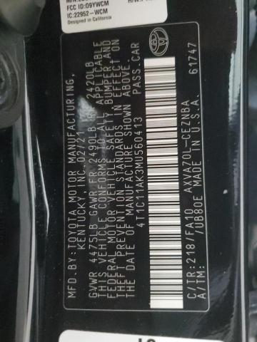 2021 TOYOTA CAMRY LE - 4T1C11AK3MU560413